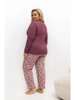 Pohodlné pyžamo pre plnoštíhly model 221191 Forever Pink