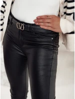 Dámske voskované nohavice FEMINERO black FashionStreet UY2220