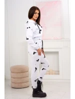 Sada s potlačou pištole biela