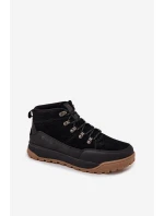 Semišové pánske turistické topánky Big Star SS174265 Black Semišové pánske turistické topánky Big Star SS174265 Black