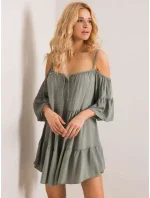 Dámske šaty-TW-SK-BI-80840.20 khaki Dámske šaty-TW-SK-BI-80840.20 khaki