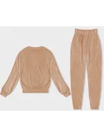 Dámska velúrová súprava mandľovej farby (8C1173-160) Dámska velúrová súprava mandľovej farby (8C1173-160)