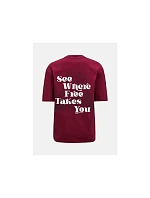 Tričko PEAK PERFORMANCE W Graphic Tee v bordovej farbe Tričko PEAK PERFORMANCE W Graphic Tee v bordovej farbe