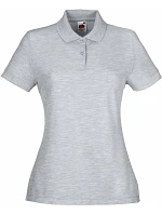 Fruit of the Loom Lady-Fit 65/35 Polo Dámske piqué polo 16.3212 heather grey Fruit of the Loom Lady-Fit 65/35 Polo Dámske piqué polo 16.3212 heather grey