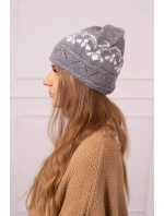 Dámska čiapka Kira K374 svetlo šedá