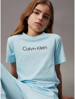 Spodné prádlo Chlapčenské pyžamo KNIT PJ SET (SS+CUFFED PANT) B70B7004780YW - Calvin Klein