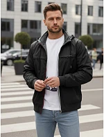 Pánska prechodná bunda obojstranná čierna FashionStreet TX5135