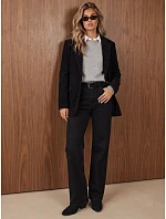Dámska čierna kordová bunda FashionStreet PY0161