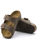 Birkenstock Arizona Kids Birko-Flor Nubuck Mocha úzke žabky (0552893)