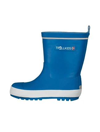 Trollkids Detské gumáky Lysefjord glow blue (471-168) chlapci/dievčatá gumáky