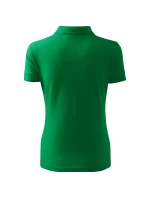 Polokošeľa Pique stredne zelená