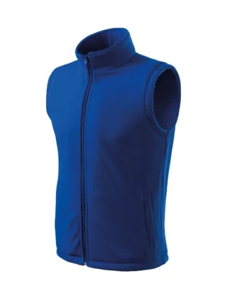 Ďalšia fleecová vesta unisex kráľovská modrá