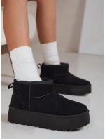 Dámske čierne semišové snežnice FashionStreet ZY1283