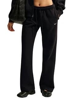 Dámske nohavice Nike Studio Fleece Medium Weight, čierne, IM8078 001