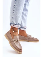 Klasyczne Mokasyny Damskie Szare Cortez