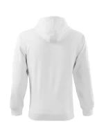 Trendy mikina na zips Pánske biele