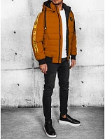 FashionStreet pánska prešívaná ťavia bunda TX4650 FashionStreet pánska prešívaná ťavia bunda TX4650