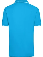 Daiber JN 986 Pánske polo tričko z piké 02.0986 tyrkysová/biela Daiber JN 986 Pánske polo tričko z piké 02.0986 tyrkysová/biela