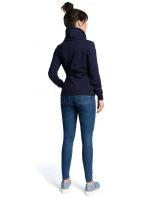 B071 Mikina s kapucňou na zips - ecru