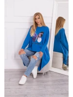 Oversize blúzka s potlačou nevädze