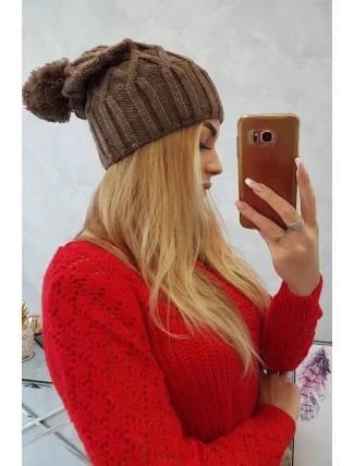 Milano fleecová čiapka K203 mocca