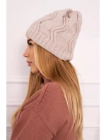 Fleecová čiapka Sylwia K244 light beige