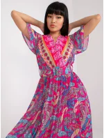 Šaty DHJ SK 11331 3.61 tmavo ružová