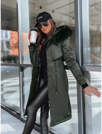 Dámska zimná bunda parka LUSTER green FashionStreet TY3955 Dámska zimná bunda parka LUSTER green FashionStreet TY3955