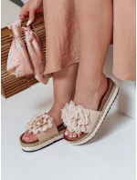 Dámske kvetinové žabky KWIATARIS beige FashionStreet ZY0912