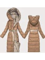 Obojstranná zimná bunda s prúžkom Minority Beige-Brown (M2-6519-62+301) Obojstranná zimná bunda s prúžkom Minority Beige-Brown (M2-6519-62+301)