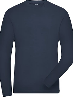 Daiber JN 1804 Pánske elastické pracovné tričko – Solid 02.1804 námornícka modrá