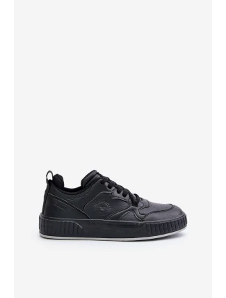 Sneakersy Męskie Z Eko Skóry Big Star OO174004 Czarne