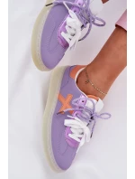 Niskie Buty Sportowe Damskie Fioletowe Zelevelis