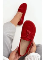 Kožené semišové barefoot mokasíny Zazoo 322 červené Kožené semišové barefoot mokasíny Zazoo 322 červené