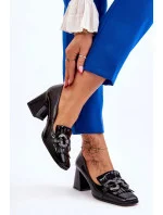 Dámske poltopánky / lodičky MR-7316 Black - DA Kvalitná obuv Premium