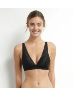Dámska čipkovaná podprsenka s kosticami DIM TRIANGLE SOFT PADDED BRA - DIM - čierna Dámska čipkovaná podprsenka s kosticami DIM TRIANGLE SOFT PADDED BRA - DIM - čierna