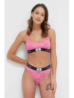 Dámske ružové nohavičky so srdiečkami 000QF7480E KCC - Calvin Klein Dámske ružové nohavičky so srdiečkami 000QF7480E KCC - Calvin Klein