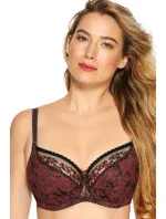 Silvia podprsenka Silvia BS0 979 Bordeaux s čiernou - Gaia