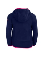 Trollkids Dievčenská fleecová bunda Mandal s kapucňou pre dievčatá tmavomodrá (358-114)