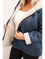 Dámska bunda s kapucňou v nadmernej veľkosti s Aries Denim
