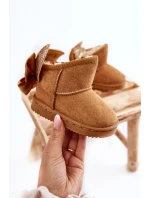 Dziewczęce Ocieplane Śniegowce Z Kokardkami Camel Meriva