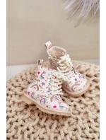 Dziecięce Botki Ocieplane Z Suwakiem Jednorożce Beżowe Tiptop