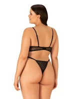 Elegantné body Tiene teddy 2XL/3XL - Obsessive