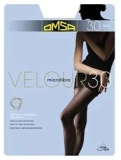 Dámske pančuchové nohavice Velour 30 den - Omsa