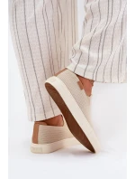 Trampki Damskie Slip-On Big Star RR274721 Beżowe