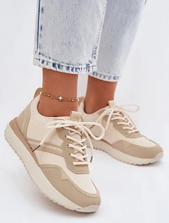 Dámske tenisky na platforme Big Star TT274278 Beige