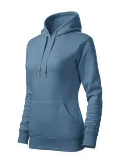 Mikina s kapucňou denim