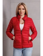 Červená dámska bunda so stojačikom (16M9111-270) - Goodlooking