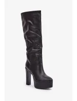 Čižmy na podpätku model 204663 Step in style