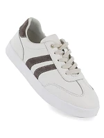 Dámske krémové kožené poltopánky Vinceza 41505